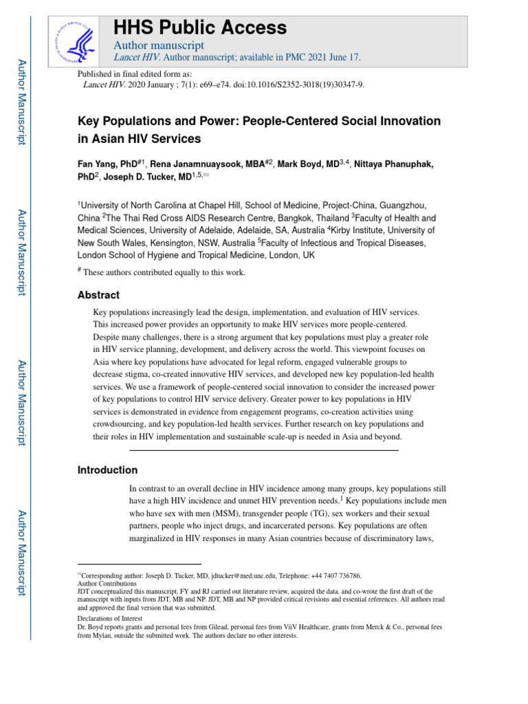 Empowering Key Populations in Asian HIV Services | PDF | Hiv/Aids | Men ...