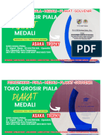 Buat Plakat Akrilik, Medali Akrilik Custom Murah Satuan Asaka Trophy 0877-8252-7700