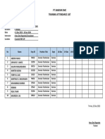 Form Absensi - PT SANDVIK SMC