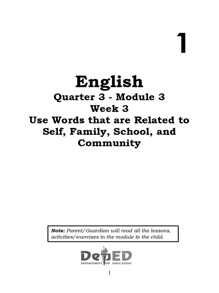 Q3english1 module 3 pdf single parent classroom