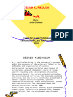 Desain Kurikulum