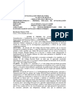 1º JUZ DE INVESTIGACION Inicio y Conclusion de La Investigacion Preliminar