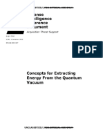 Defense Intelligence Reference Document Concepts For Extracting Energy From The Quantum Vacuum
