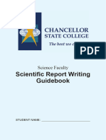 Scientific Report Writing Guidebook