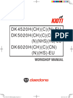 Kioti Daedong DK4520-EU, DK5020-EU, DK6020-EU Tractors Service Manual WM201231