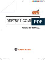 Kioti Daedong DSF75GT Combine Service Manual
