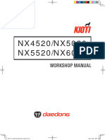 Kioti Daedong NX4520, NX5020, NX5520, NX6020 Tractors Service Manual 10-2019