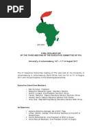 Resolution of the Ec 2011 Meeting