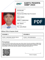 Kartu Peserta SNBP 2024: 424291295 Muhammad Ra y Sauh Purwandi 0061729920 Sman 1 Cibarusah Kab. Bekasi Prov. Jawa Barat