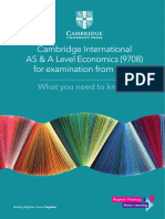 Cambridge International ASAL Economics WYNTK