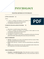 Methods of Psychology