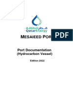 Hydrocarbon Vessel Port Document 2022