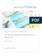 103 Solving Quadratic Equations by Factoring Solving Quadratic Equations