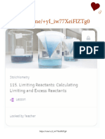 94 Limiting Reactants Calculating Limiting and Excess Reactants