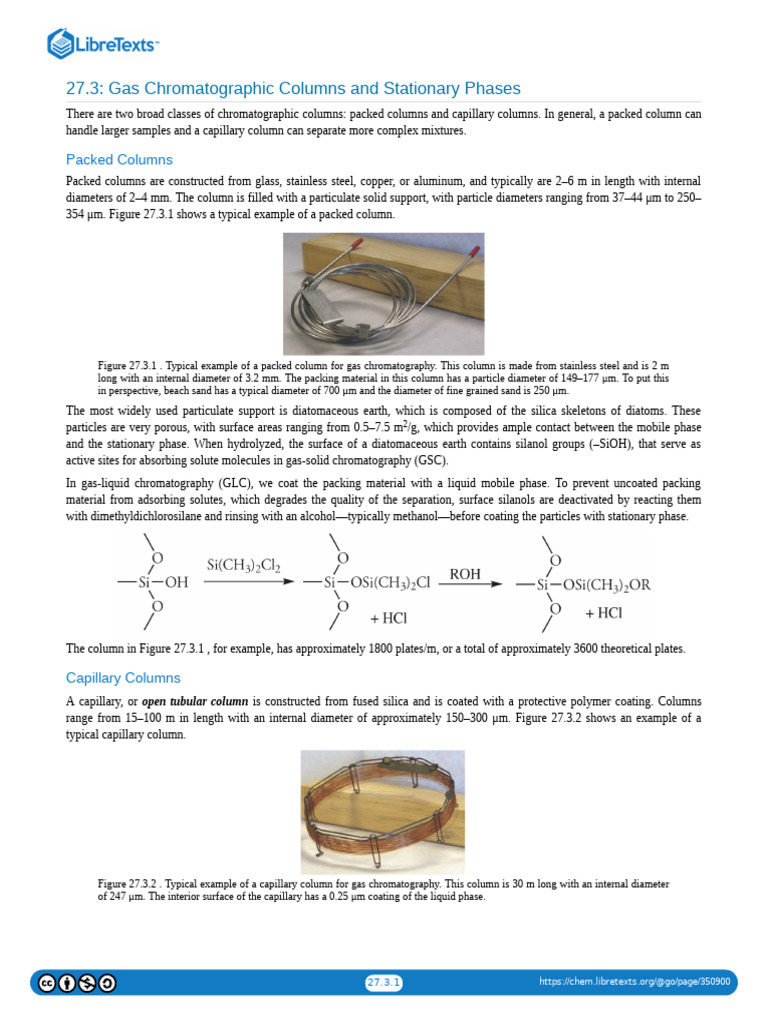 Gas Chromatography: Columns & Phases | PDF | Chromatography | Gas ...
