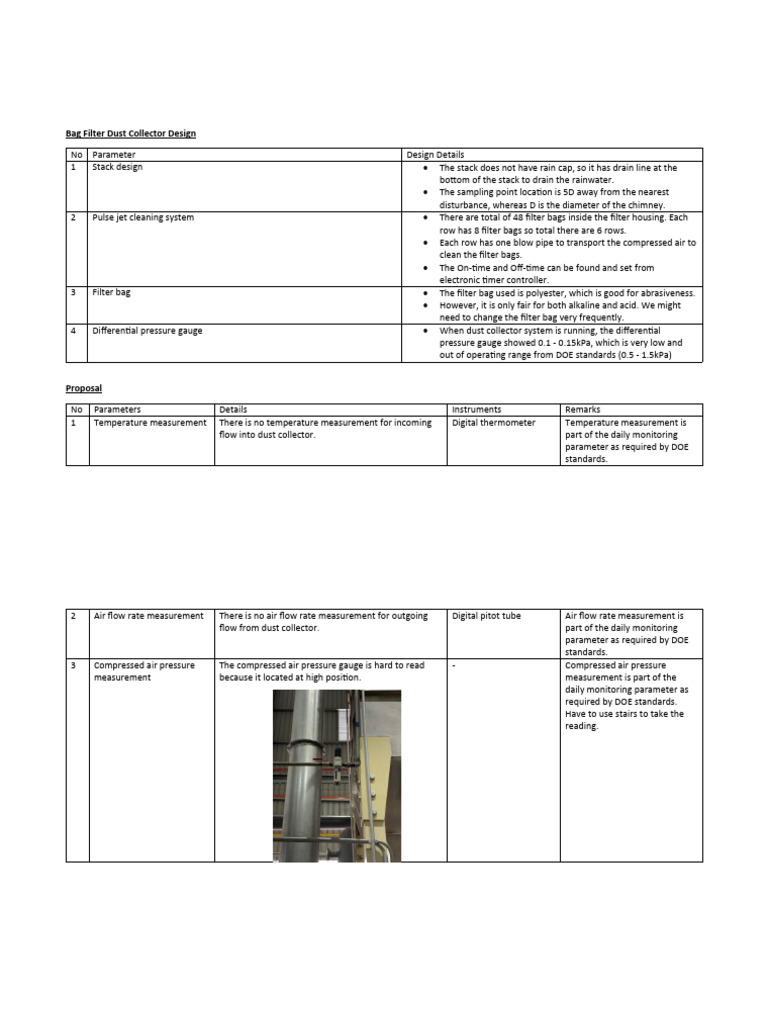 Bag Filter Dust Collector Design | Download Free PDF | Pressure ...