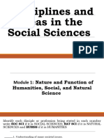 Discipline and Ideas in The Social Sciences