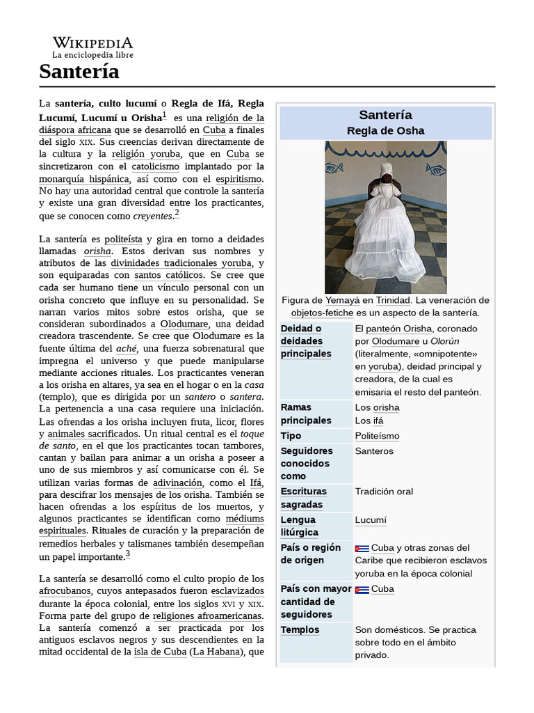 Santería Pdf Cuba