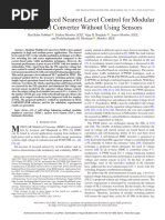 A Level Enhanced Nearest Level Control For Modular Multilevel Converter Without Using Sensors