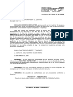 EDUARDO MORFIN CERVANTES - RECURSO REVISION Contra SENTENCIA DEFINITIVA