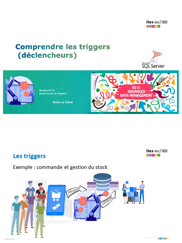 Utilisation des triggers en SQL | PDF | Gestion des données | Données ...