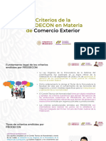 Criterios de PRODECON en Materia de Comercio Exterior