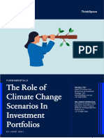 The Role of Climate Change Scenarios in Investment Portfolios 1