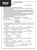 Class-Xii - Final Cbse Board Physics Sample Paper-1