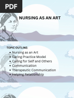 Nursing As An Art