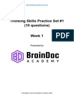 Thinking Skills Practice Set Week 1