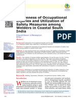 Awareness of Occupational Injuries and Utilization