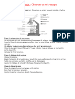 Fiche Methode Observer Au Microscope