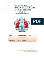 Pendidikan Agama Islam Dan Budi Pekerti: Perangkat Pembelajaran