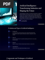 Artificial Intelligence Transforming Industries and Shaping The Future