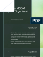 Peran MSDM Dalam Organisasi