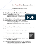 Prepositions 1 (Time)