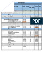 Work Schedule For Renovation Project