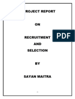 A Project Report on Recruitment and Sele