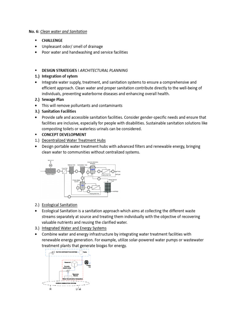 No.6 Clean Water and Sanitation | PDF | Sewage Treatment | Sanitation