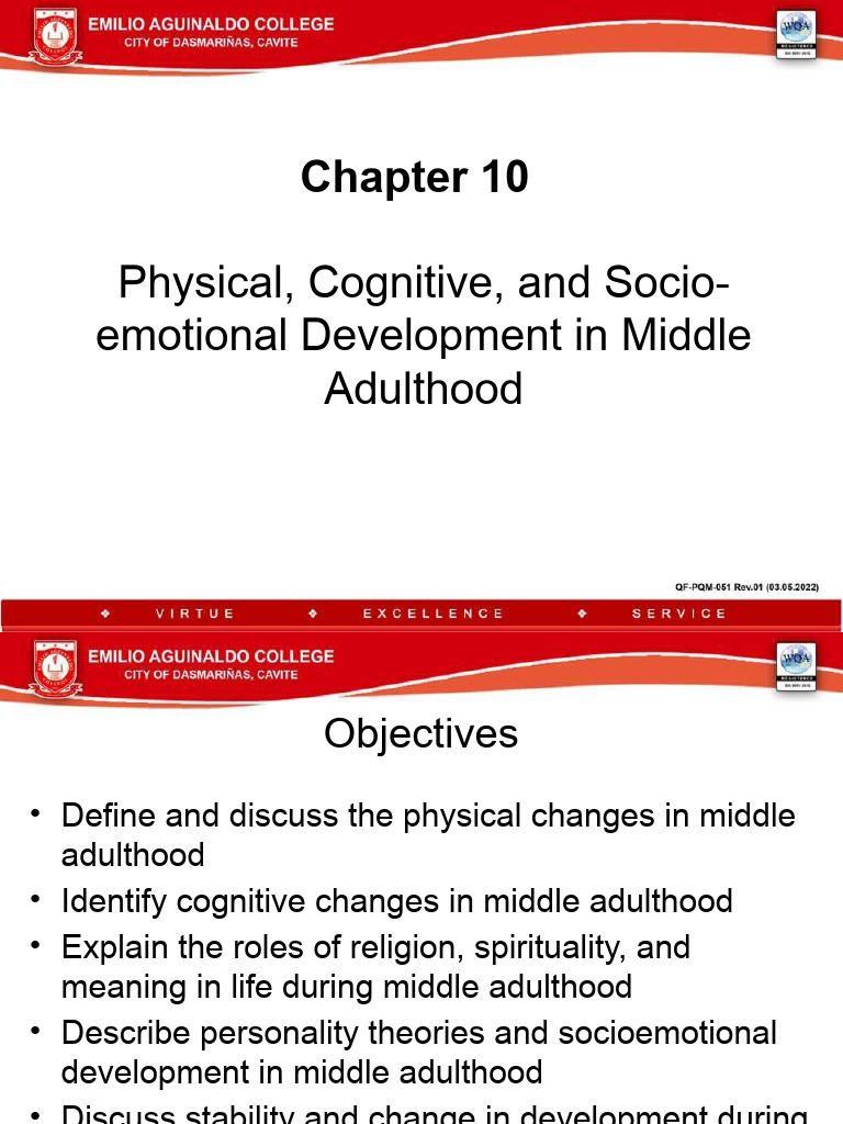 Chapter 10 Physical Cognitive and Socioemotional Development in Middle ...