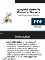 Industrial Market Vs Consumer Markets: Presented by