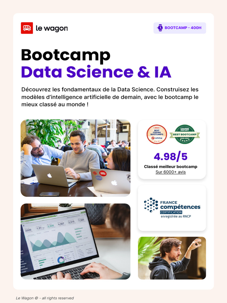 Bootcamp Data Science & IA au Wagon | PDF | Apprentissage automatique ...