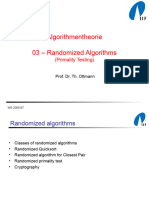 Algorithmentheorie 03 - Randomized Algorithms: (Primality Testing)