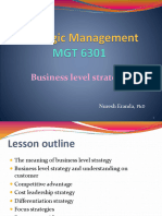 Lesson 7 - Business Level Strategy