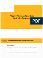Week 8 Playbook Illustrative Responses
