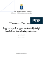 Tölgyessy Zsuzsanna - Jegyzetlapok A Gyermek - És Ifjúsági Irodalom Tanulmányozásához