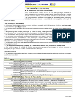 CONCURSO PÚBLICO N.º 001/2024 Edital de Abertura N.º 01/2024 - Consolidado