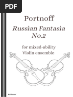 Portnoff Russian Fantasia No 2 Violin Ensemble