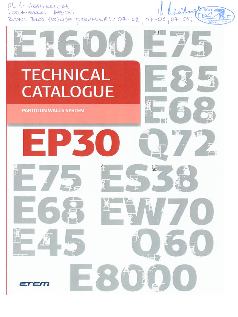Etem Ep30 Technical Catalogue 2 Pdf Door Engineering