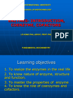 Lecture 1-Enzymes - Introduction, Coenzyme, Cofactors